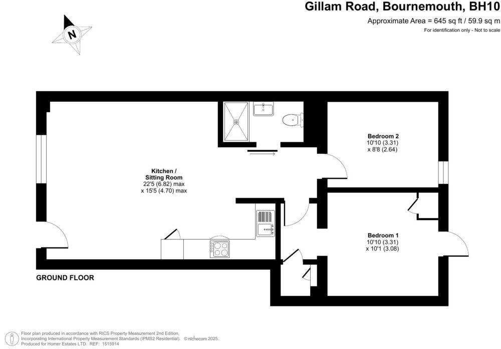 Gillam Road, Kinson, Bournemouth, BH10 floorplan