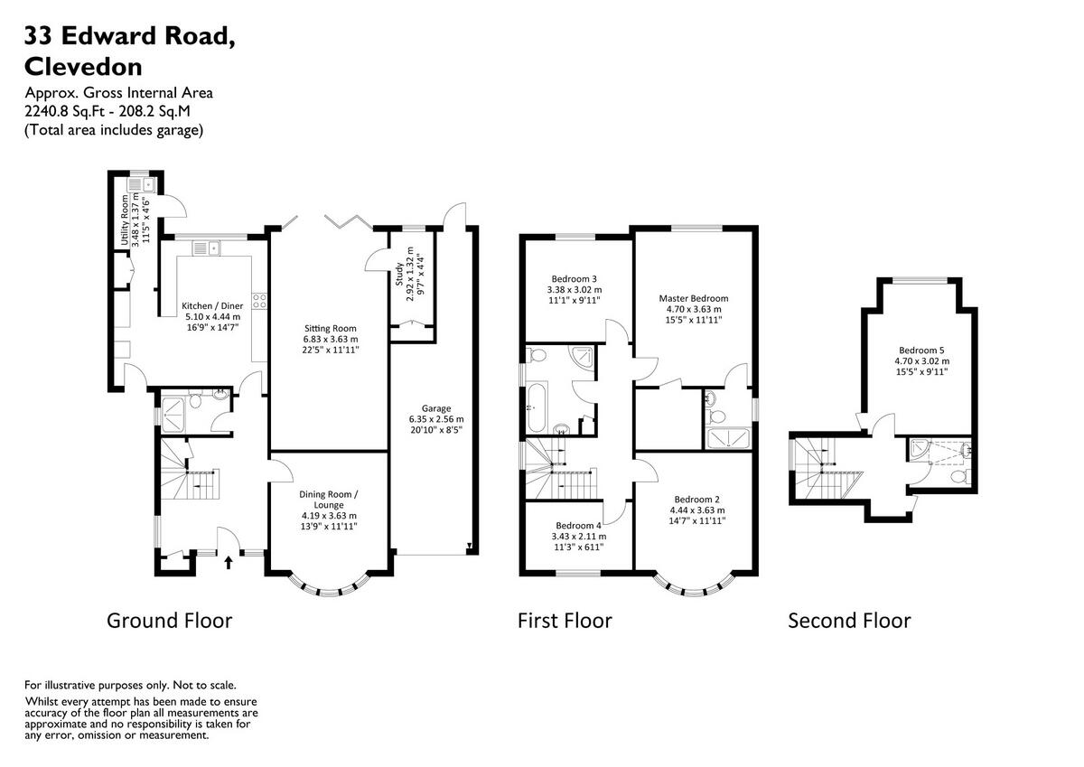 Edward Road, Clevedon, BS21 floorplan