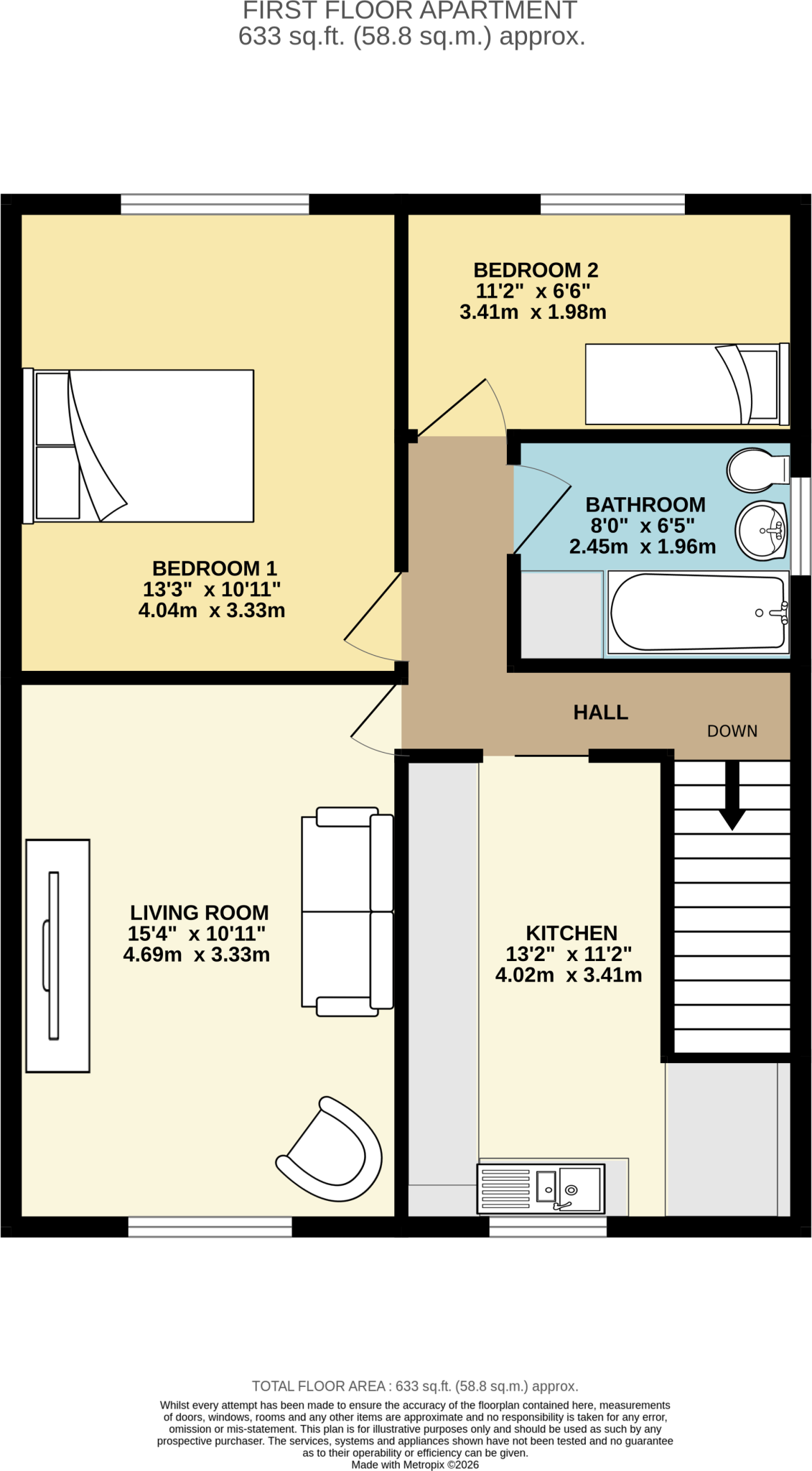 , Sandy Lane, Reddish floorplan
