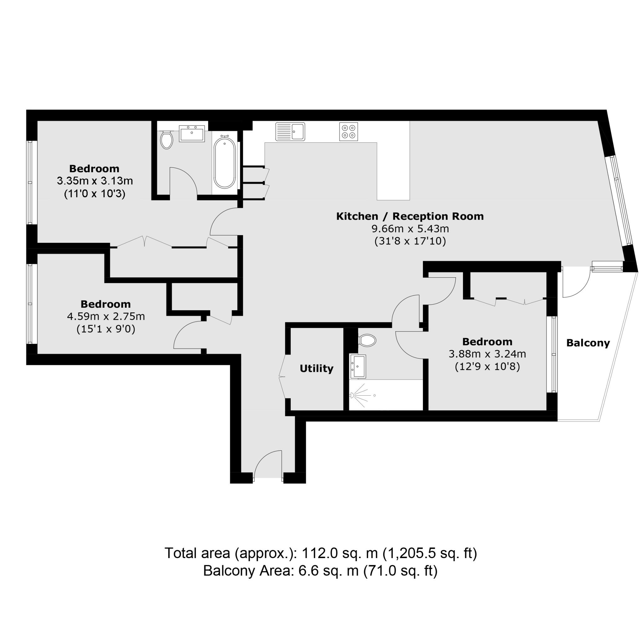 Gasholder Place, Oval Village, London, SE11 floorplan
