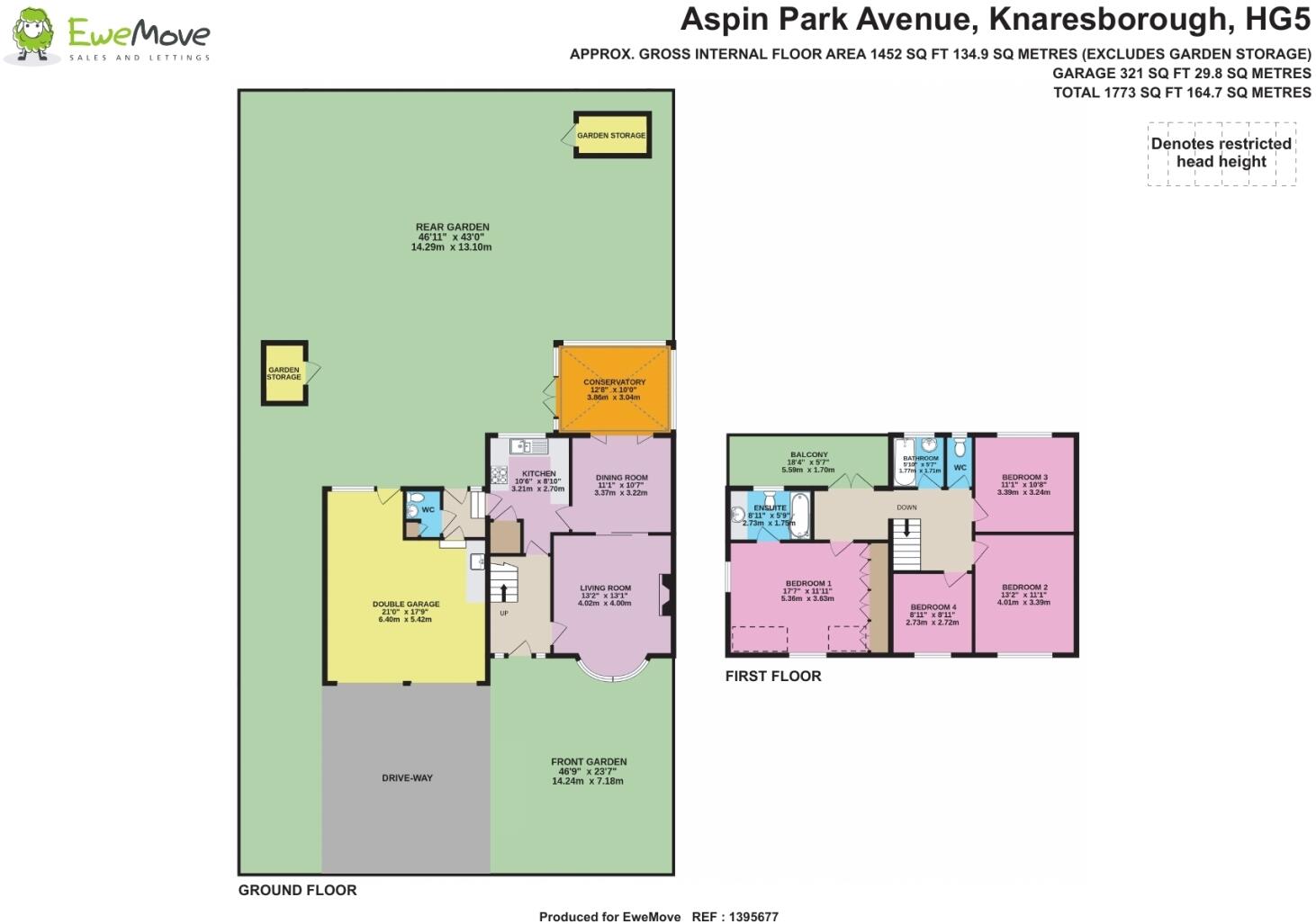 Aspin Park Avenue, Knaresborough HG5 8HE floorplan