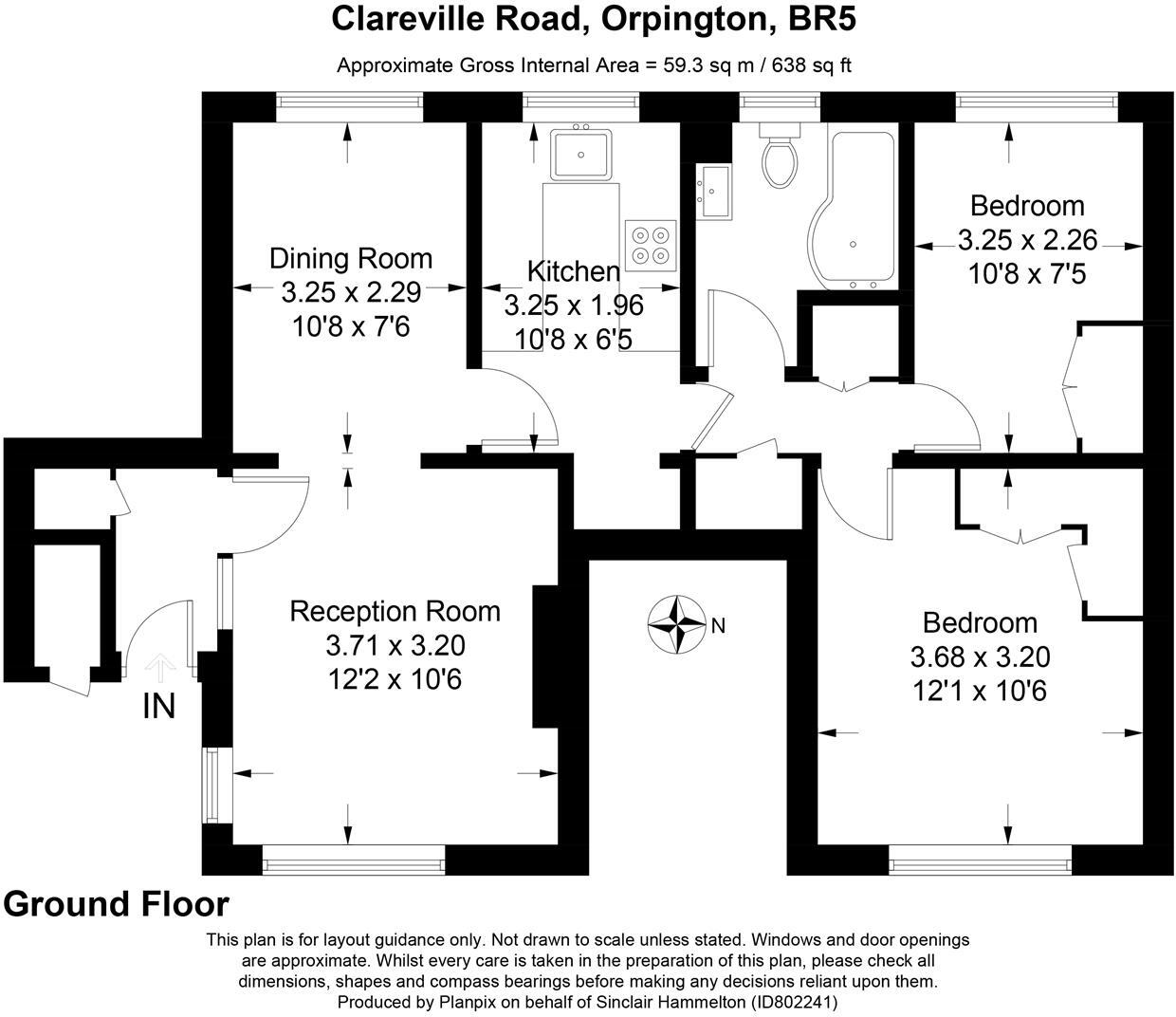 Clareville Road, Orpington floorplan