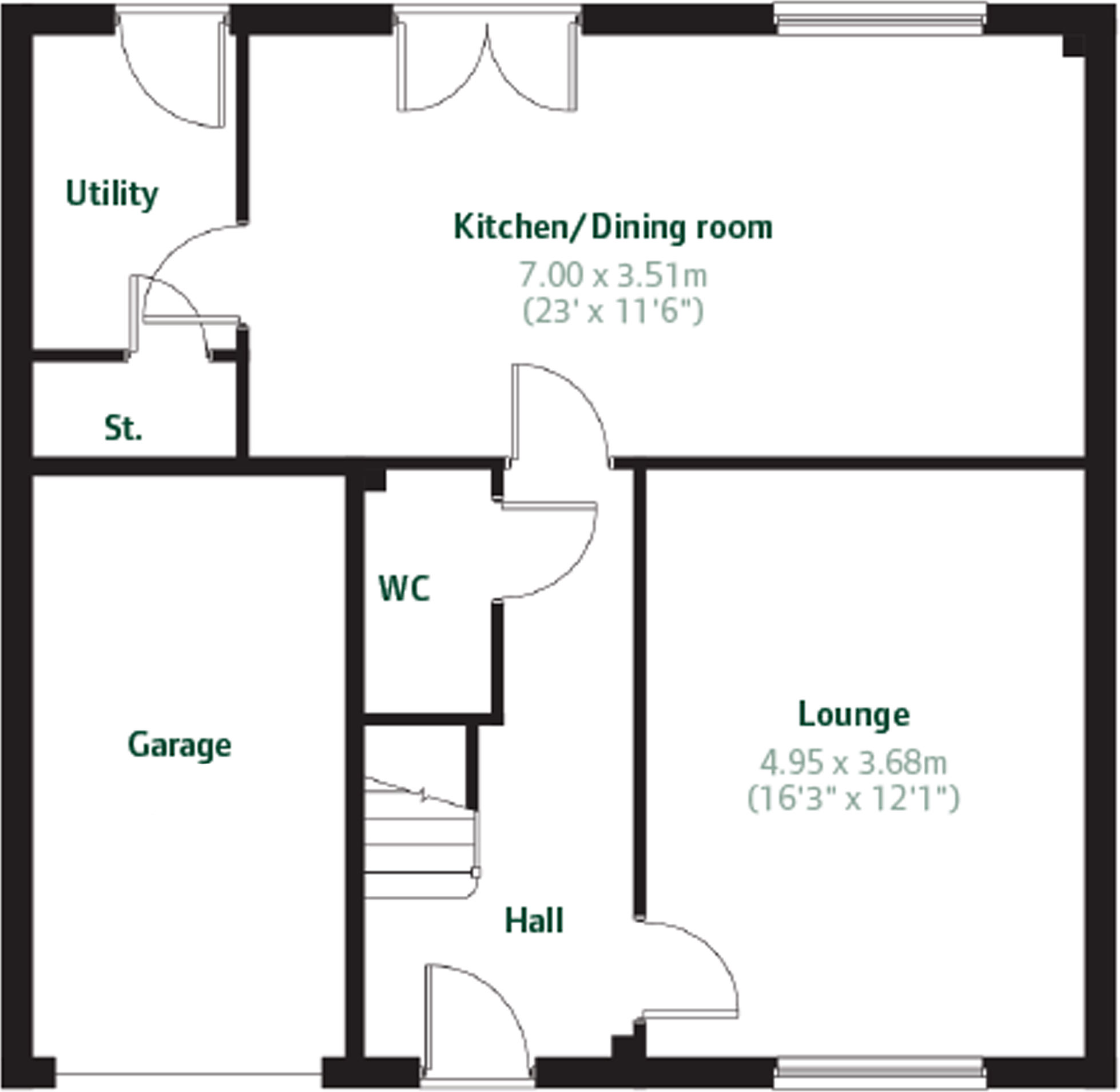 Snowdon Gait, 
Snowdon Terrace, 
West Kilbride, 
Ayrshire, 
KA23 9HN floorplan