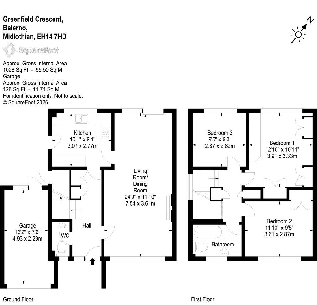 35 Greenfield Crescent, Balerno, EH147HD floorplan