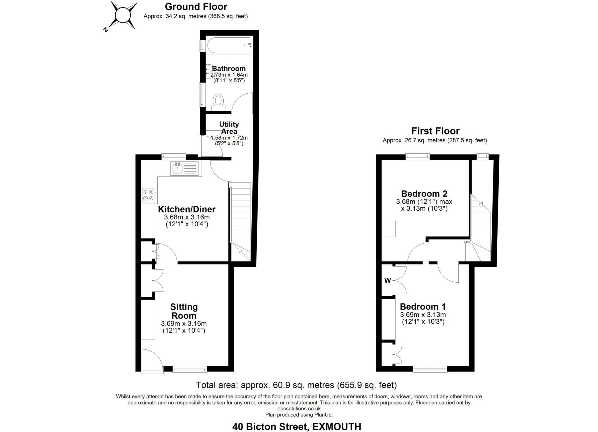 Bicton Street, Exmouth floorplan