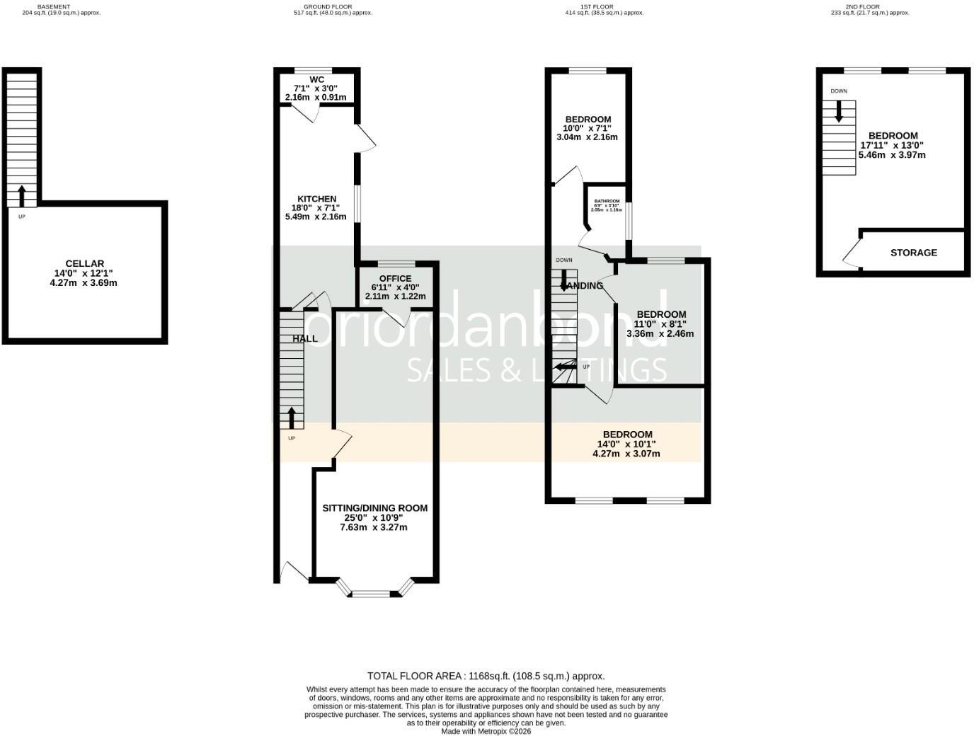 Clarke Road, Abington, Northampton NN1 floorplan