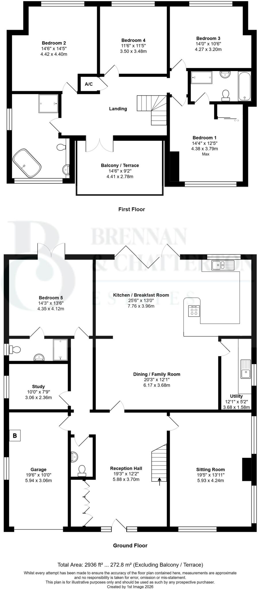 5, Priory Close, Bognor Regis, PO21 floorplan