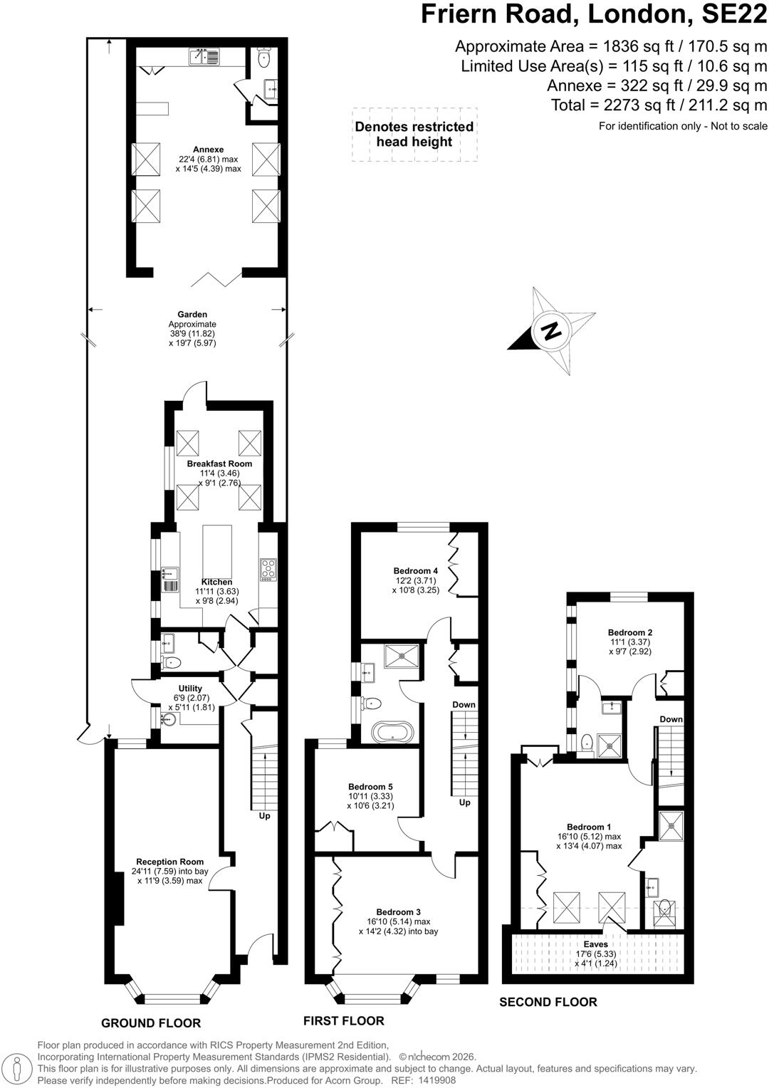 Friern Road, London floorplan