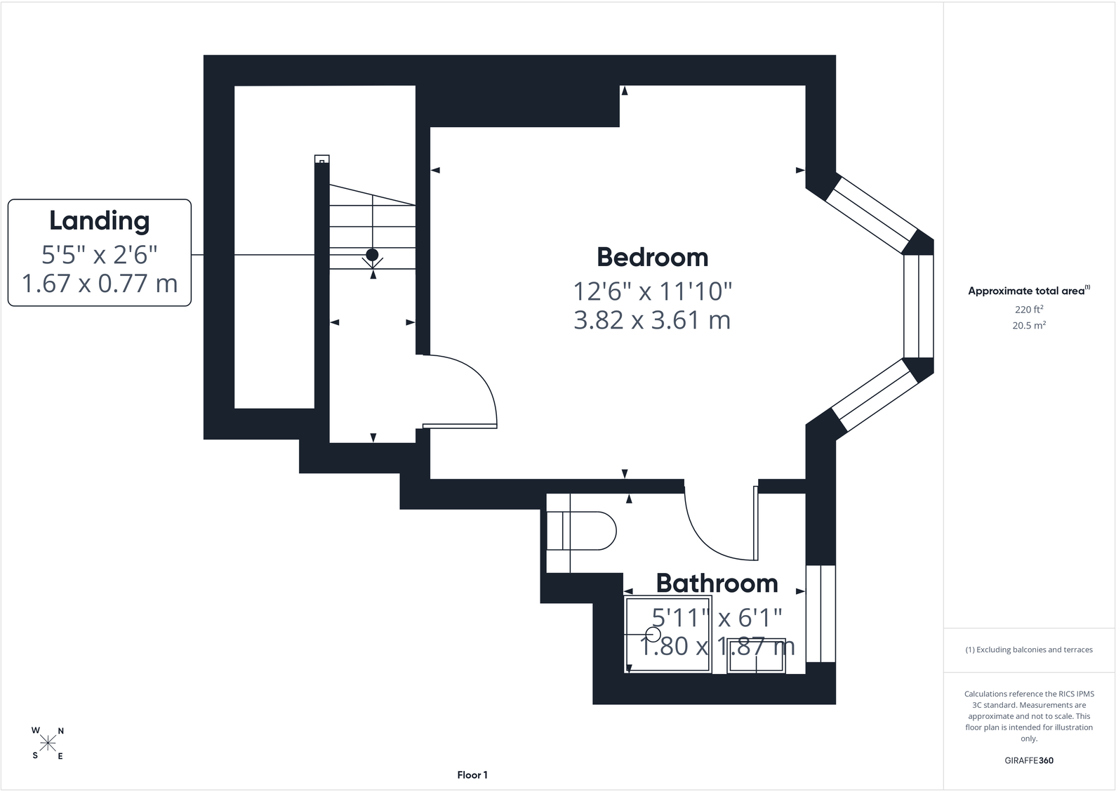 Broomfield Terrace, Whitby, YO21 1QP floorplan