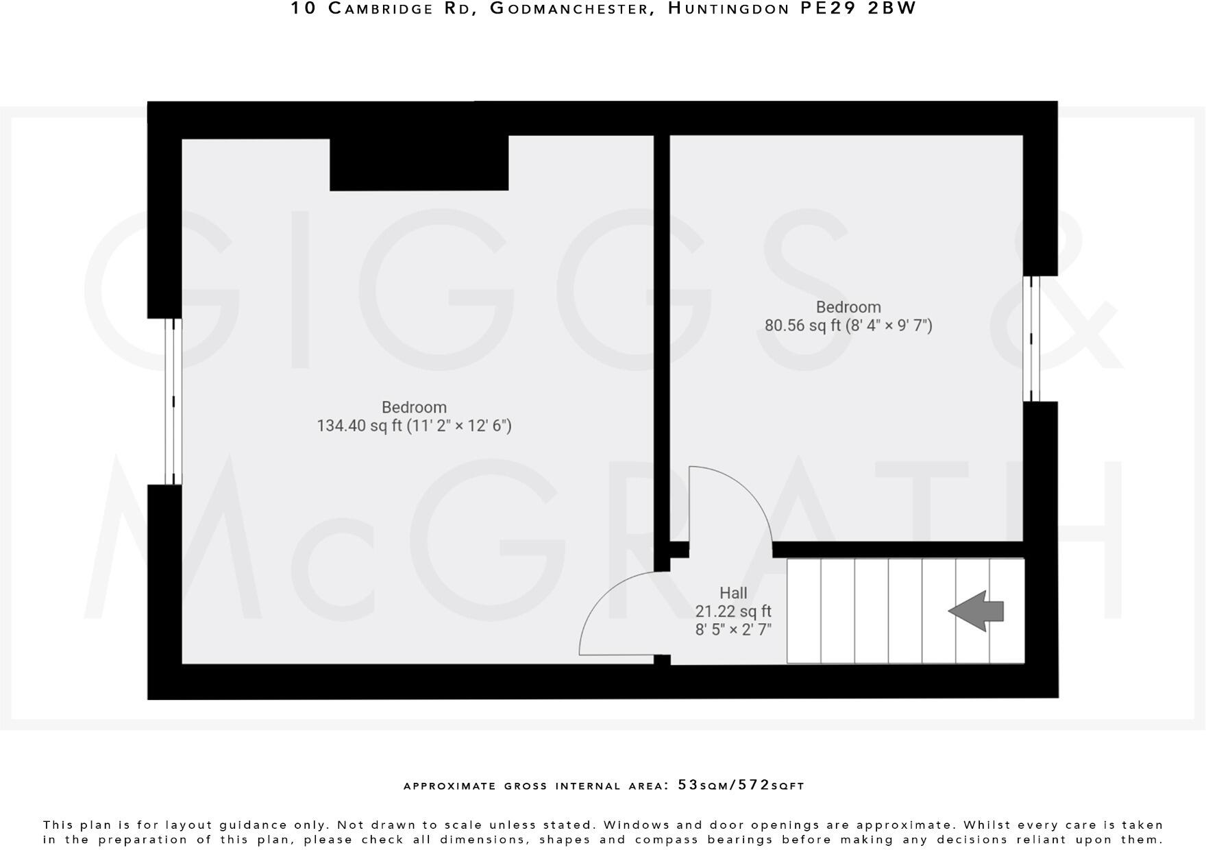 Cambridge Road, Godmanchester, Huntingdon, Cambridgeshire, PE29 2BW floorplan