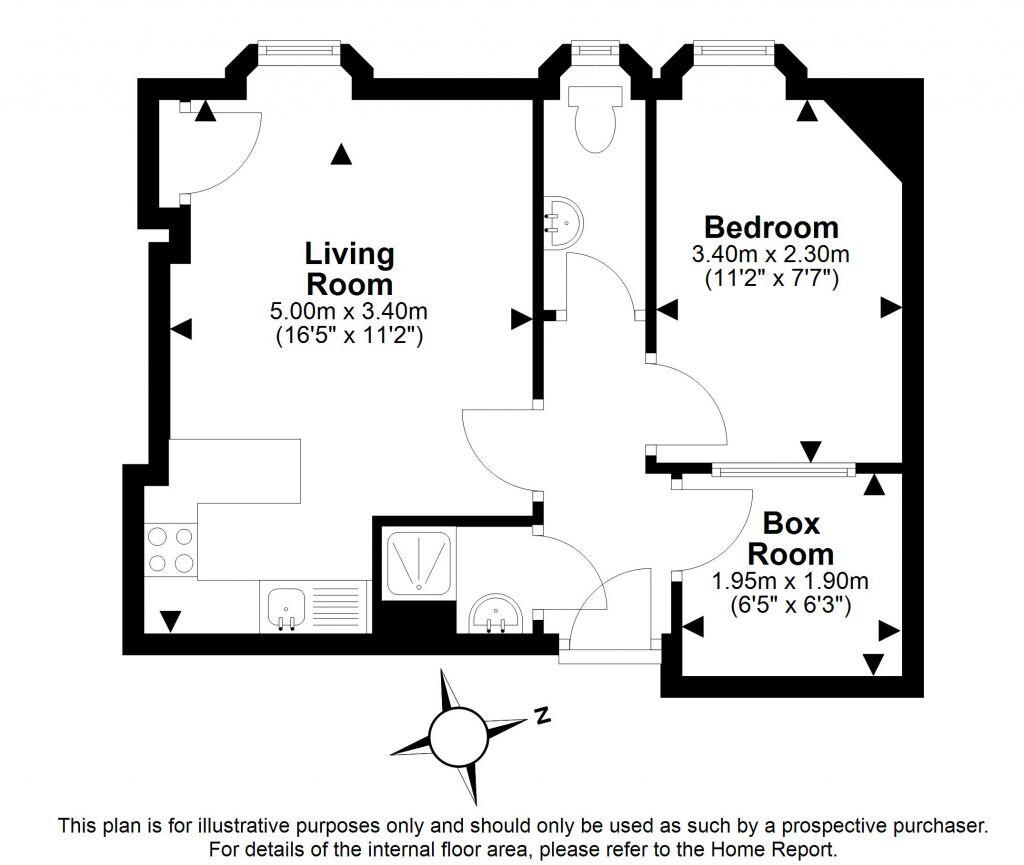 5/2 Wheatfield Road, Edinburgh, EH11 2PT floorplan