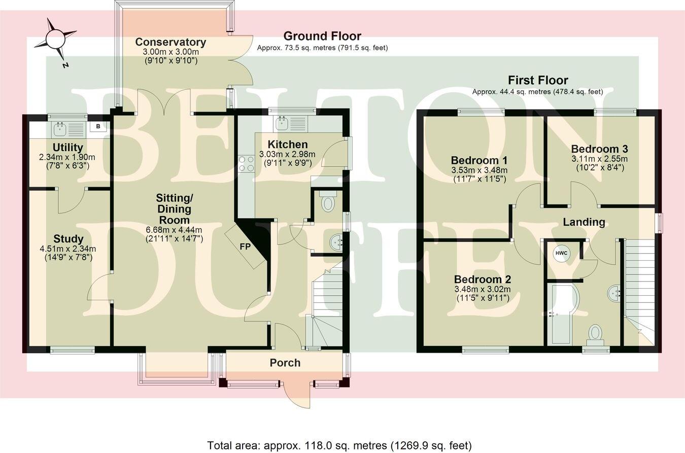 26, The Cornfield, Langham, NR25 floorplan