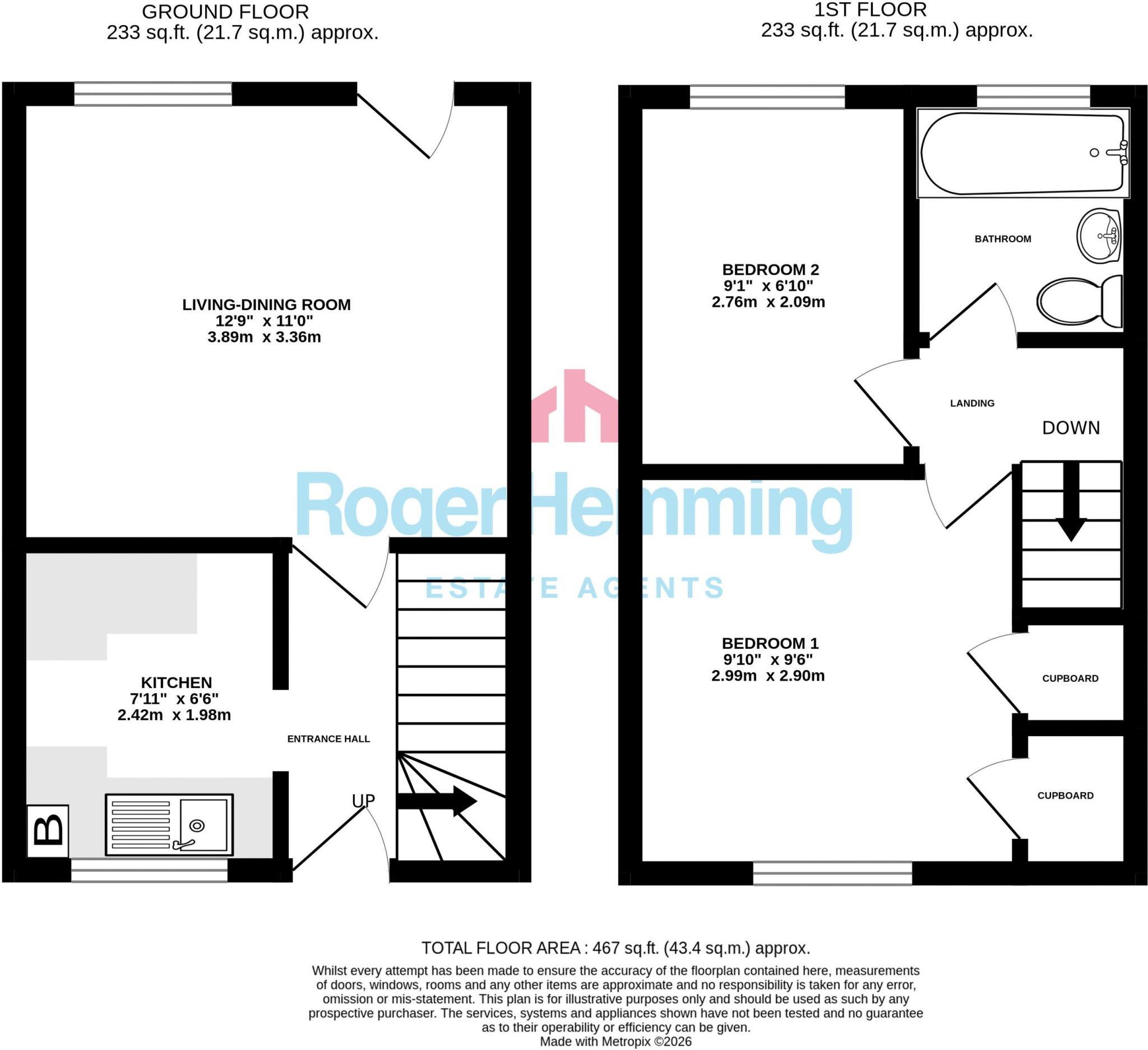 48, Rosewell Close, Honiton floorplan