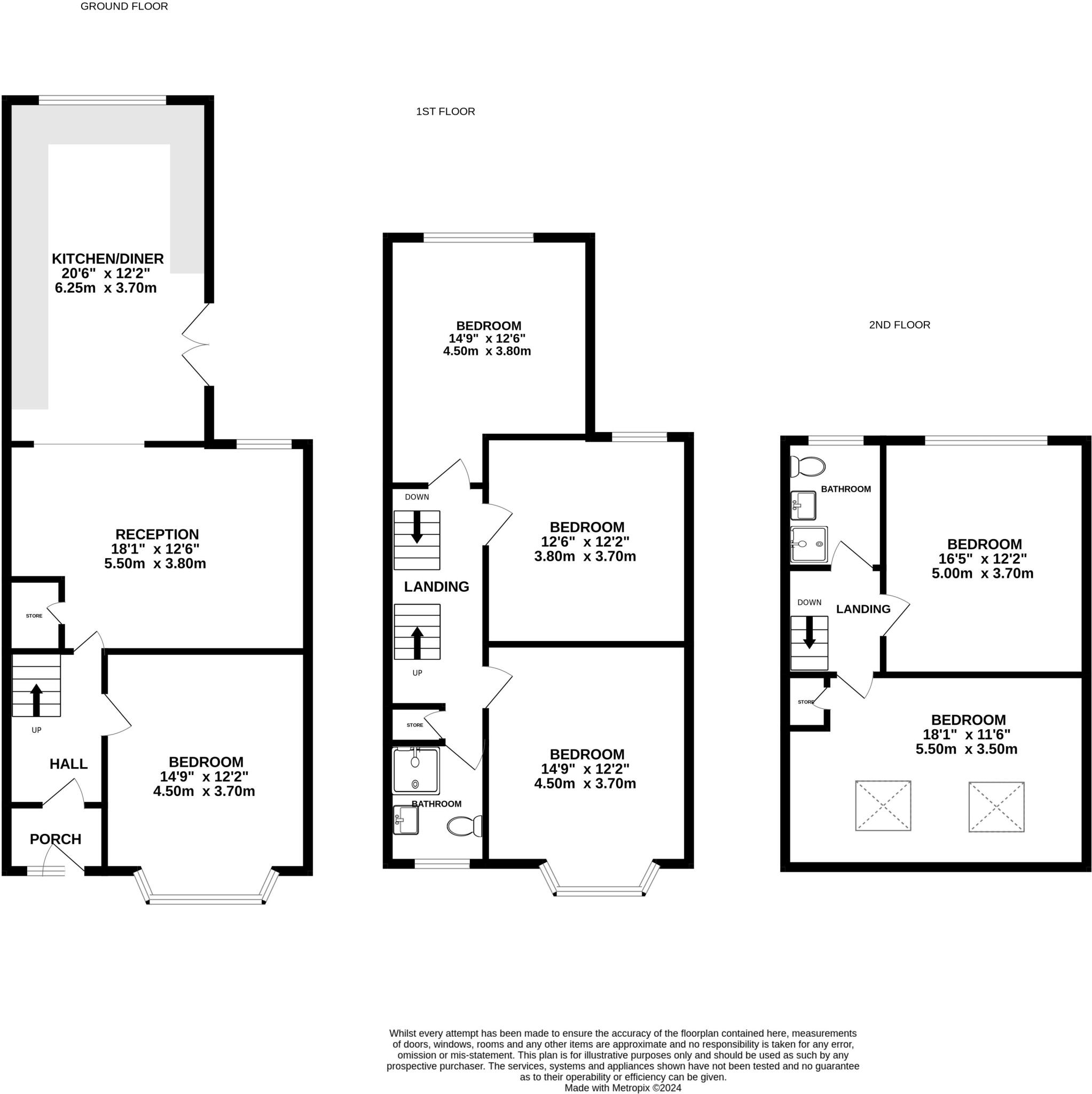 6 Bed - Langdale Road, Wavertree, L15 floorplan