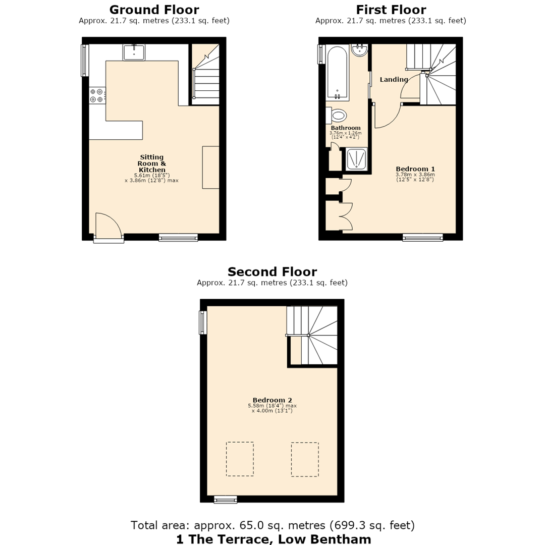 1 The Terrace, Low Bentham floorplan