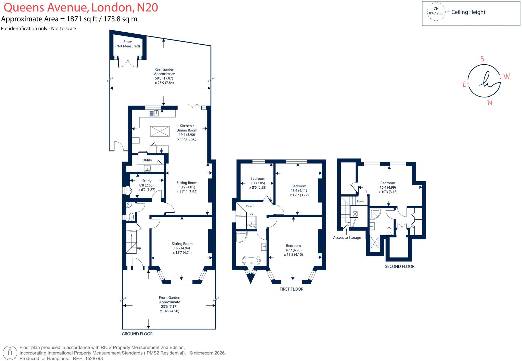 Queens Avenue, Whetstone, N20 floorplan