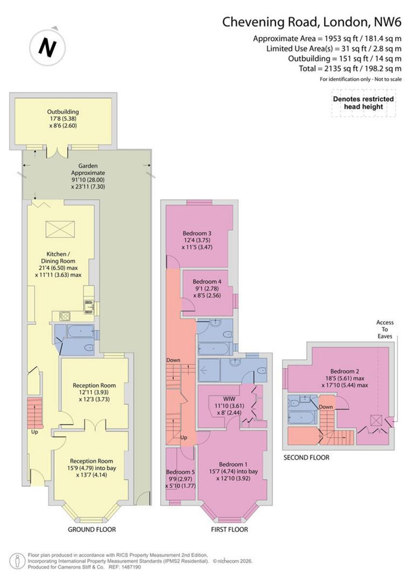 Chevening Road, London, NW6 floorplan
