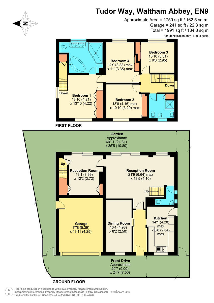 Tudor Way, Essex, EN9 floorplan