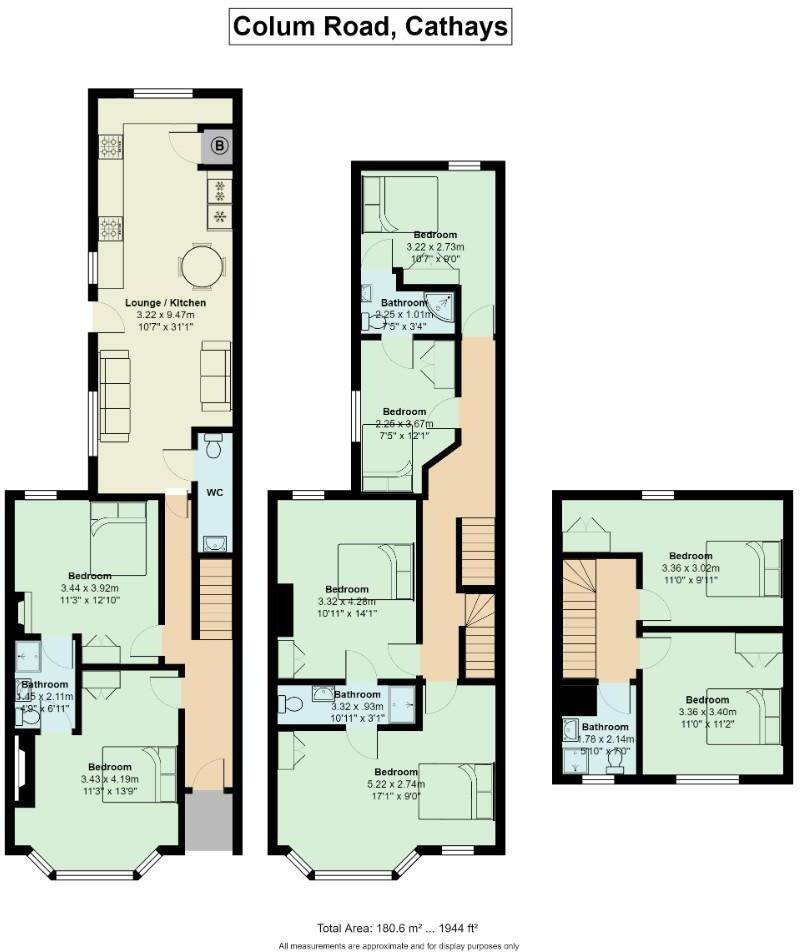 Colum Road, Cathays floorplan