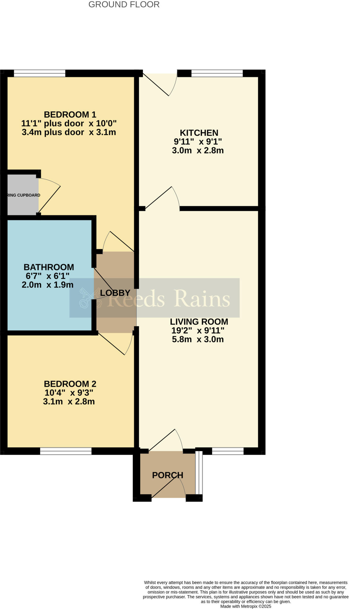 Burford Gardens, Evesham, Worcestershire, WR11 floorplan