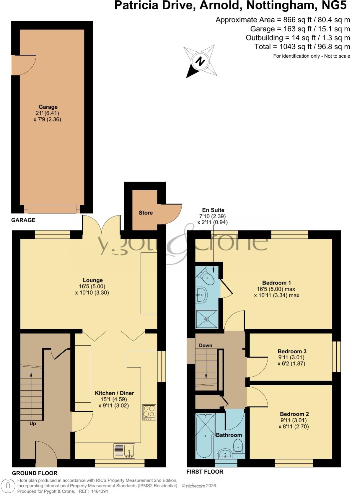 Patricia Drive, Arnold, Nottingham, NG5 floorplan
