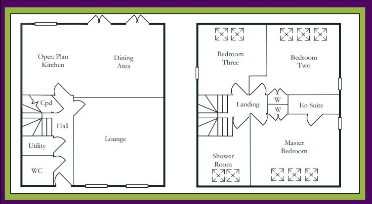 Askew Grove, Repton floorplan