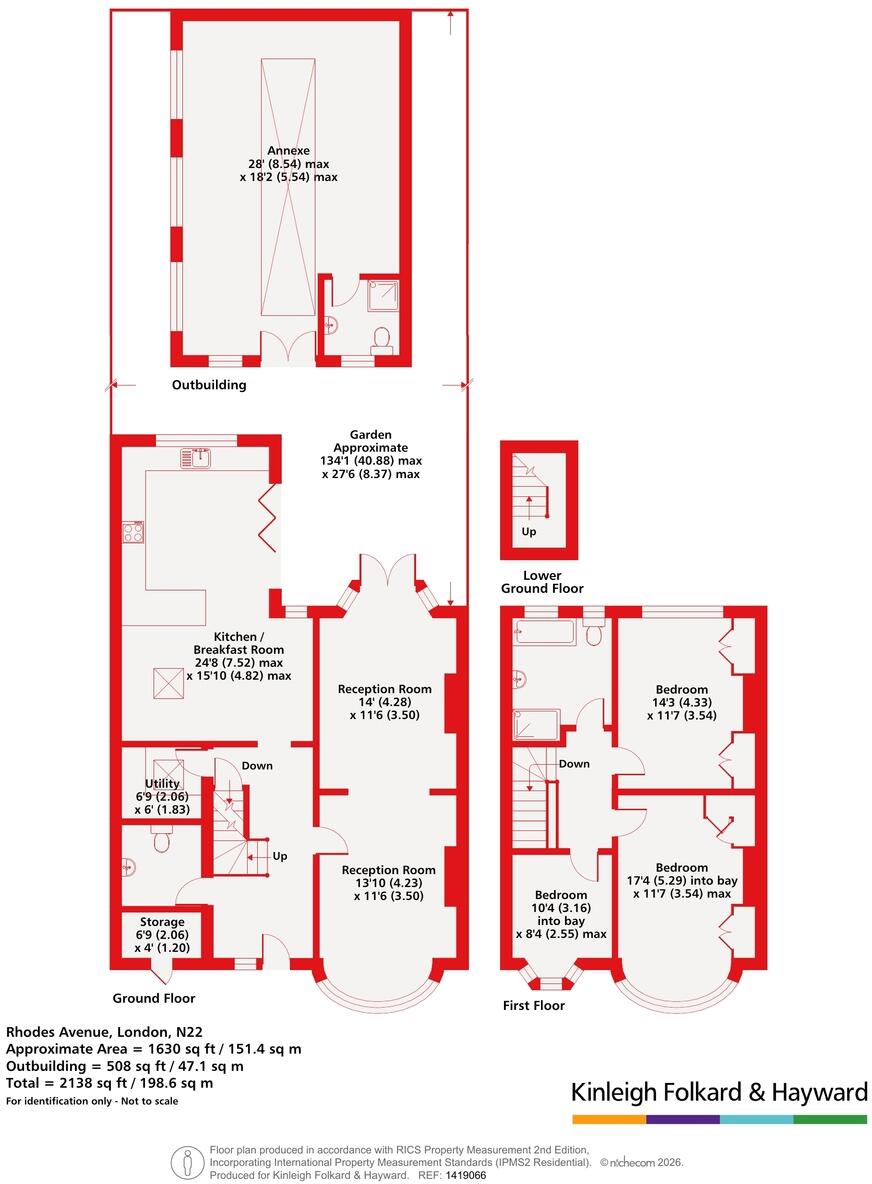Rhodes Avenue, Muswell Hill, London, N22 floorplan