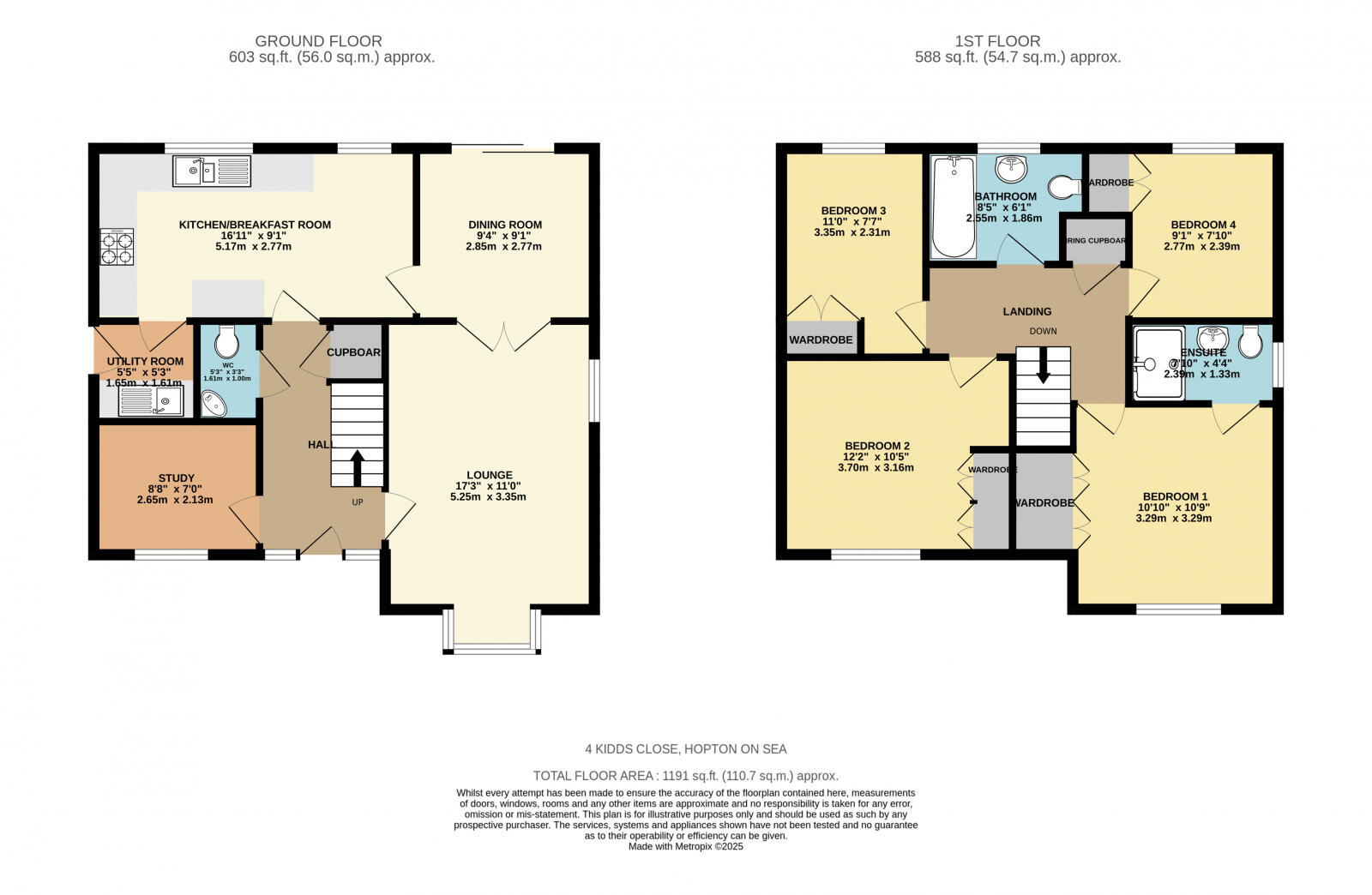 Kidds Close, Hopton, NR31 floorplan