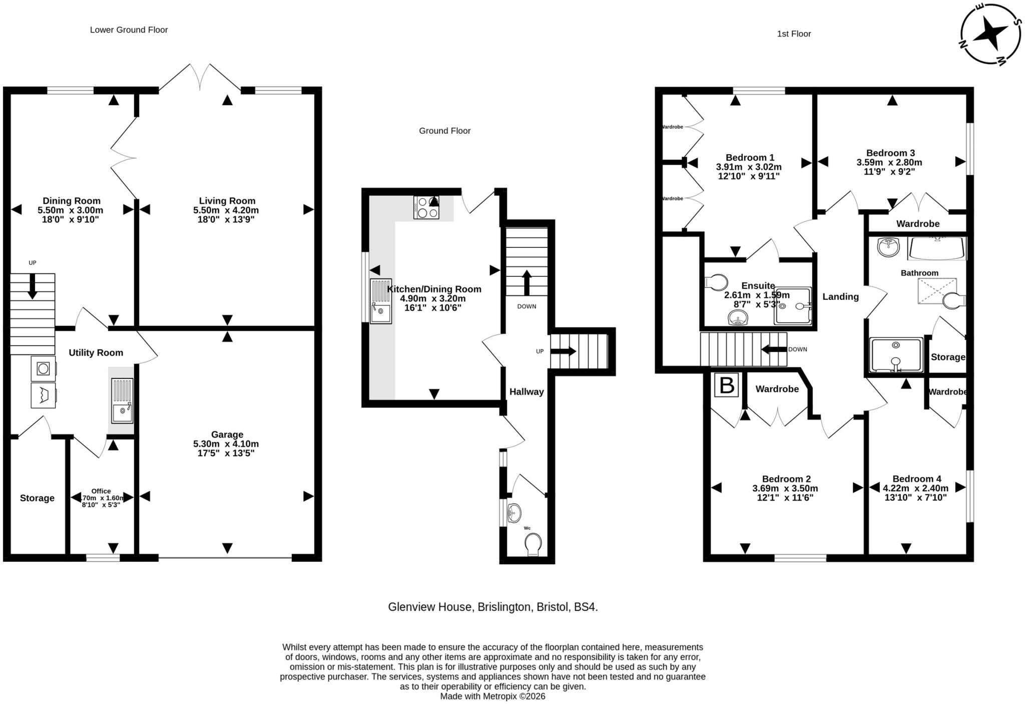 Glenview Road, Brislington , Bristol. floorplan