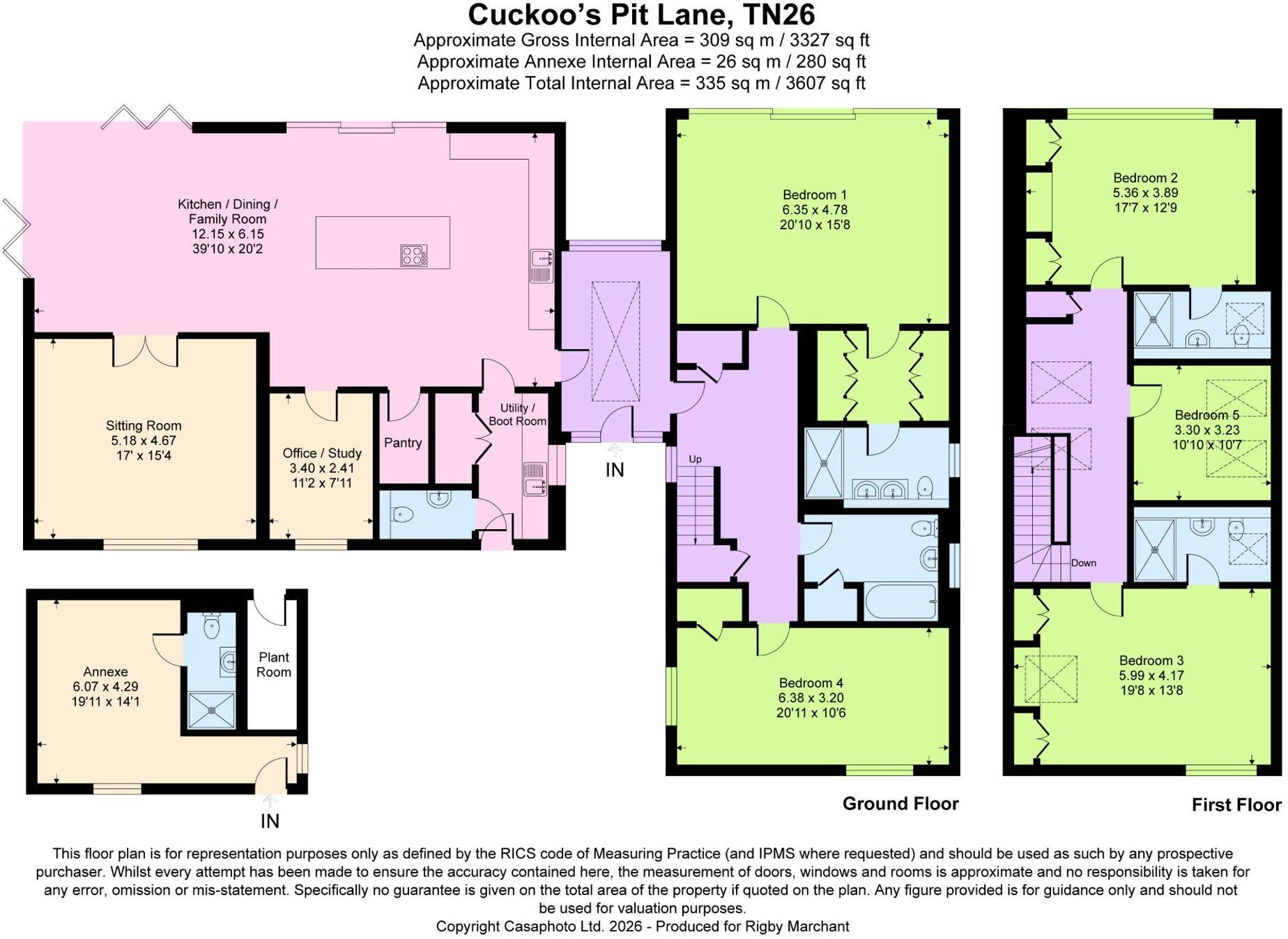 Cuckoo's Pit Lane, Woodchurch, TN26 floorplan