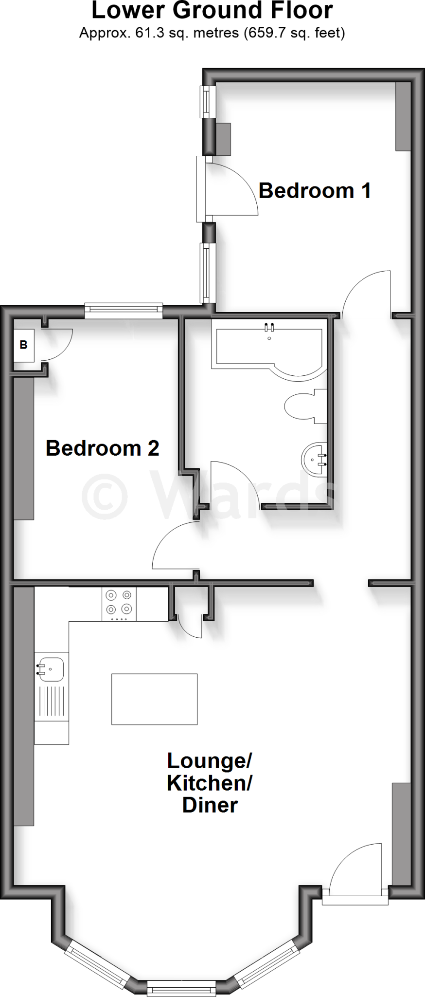 Fort Crescent, Margate, Kent floorplan