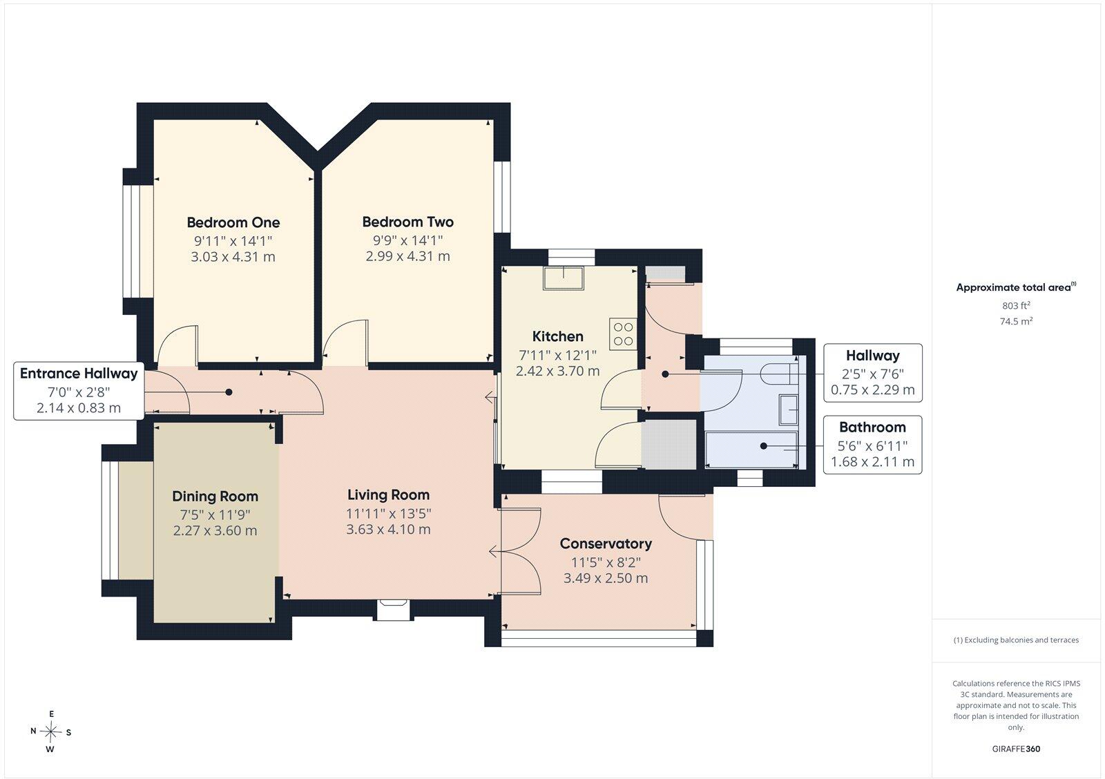 Bungalow Road, Edlington, Doncaster, South Yorkshire, DN12 floorplan
