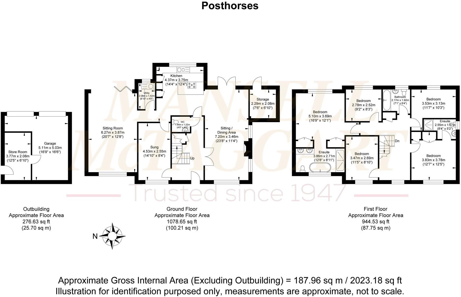 Posthorses, Ashington, RH20 floorplan