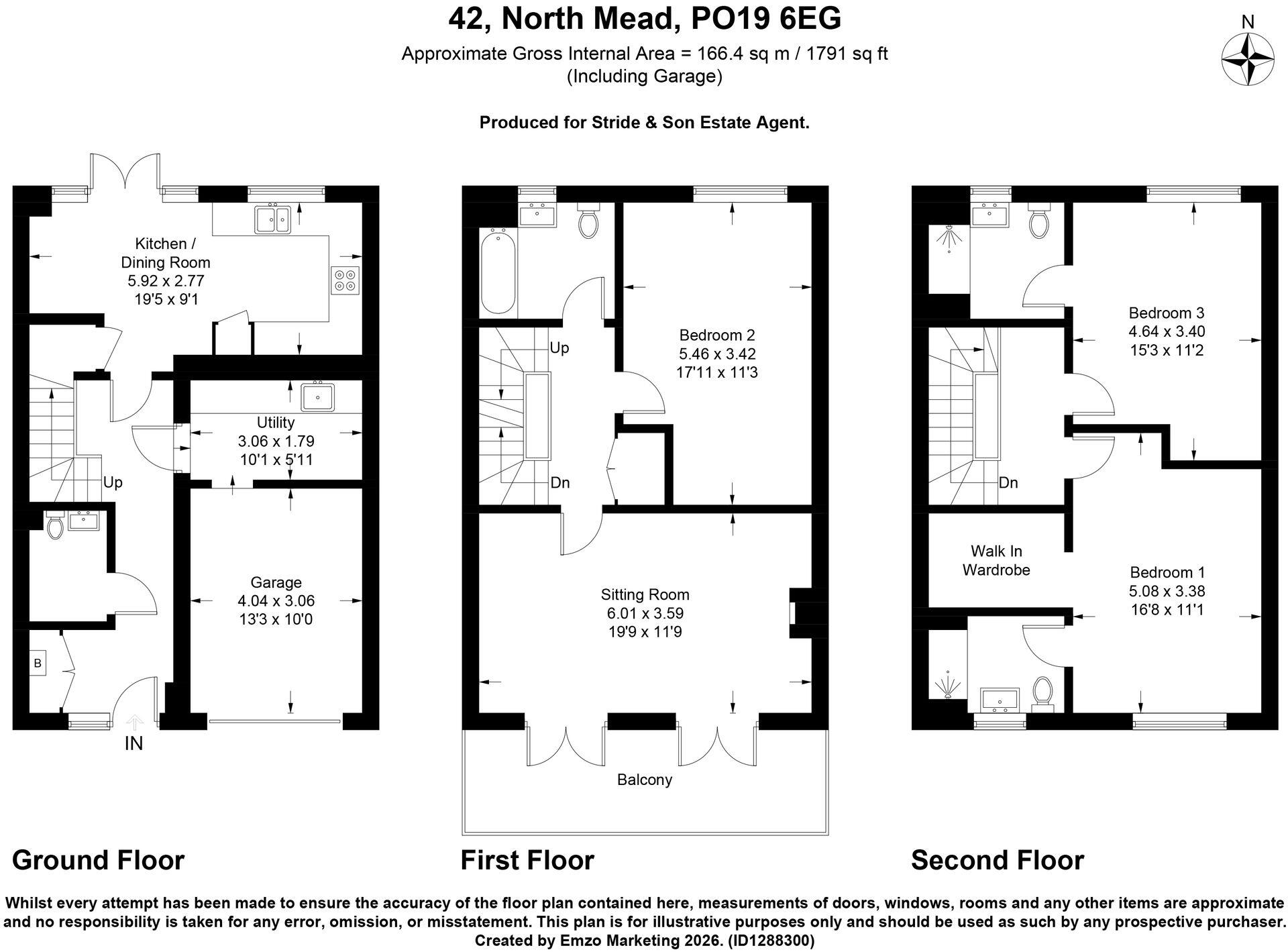 North Mead, Chichester, PO19 floorplan