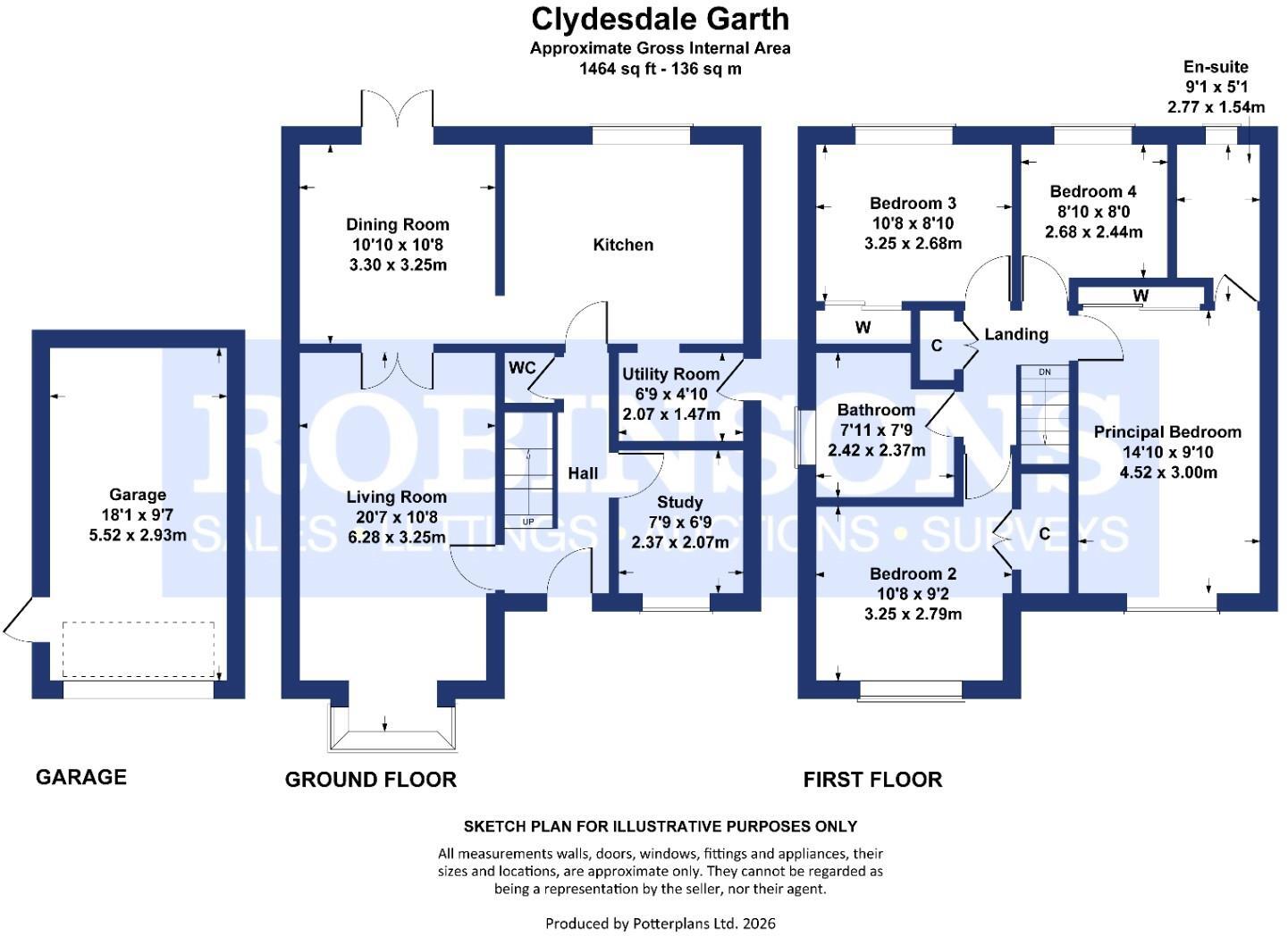 Clydesdale Garth, Pity Me, Durham floorplan
