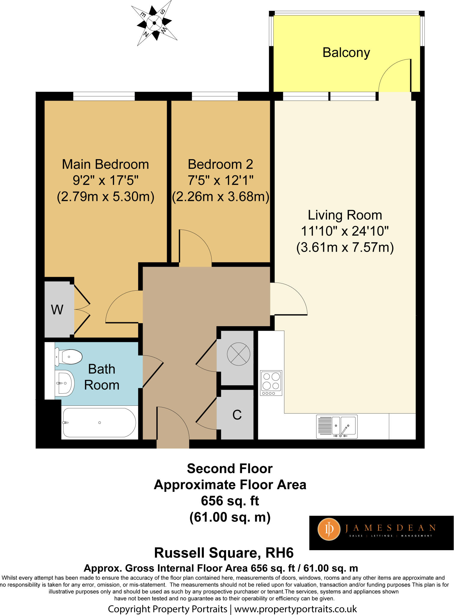 Horley, RH6 floorplan