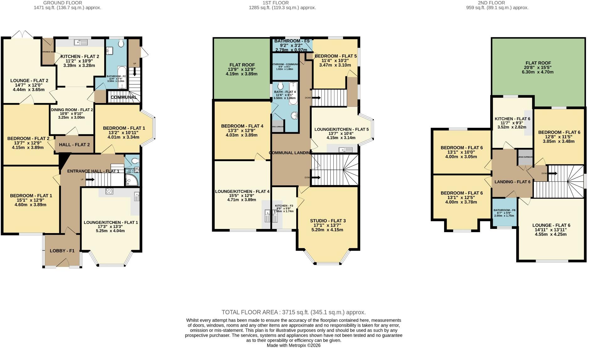 Spencer Road, Bournemouth, Dorset, BH1 3TE floorplan