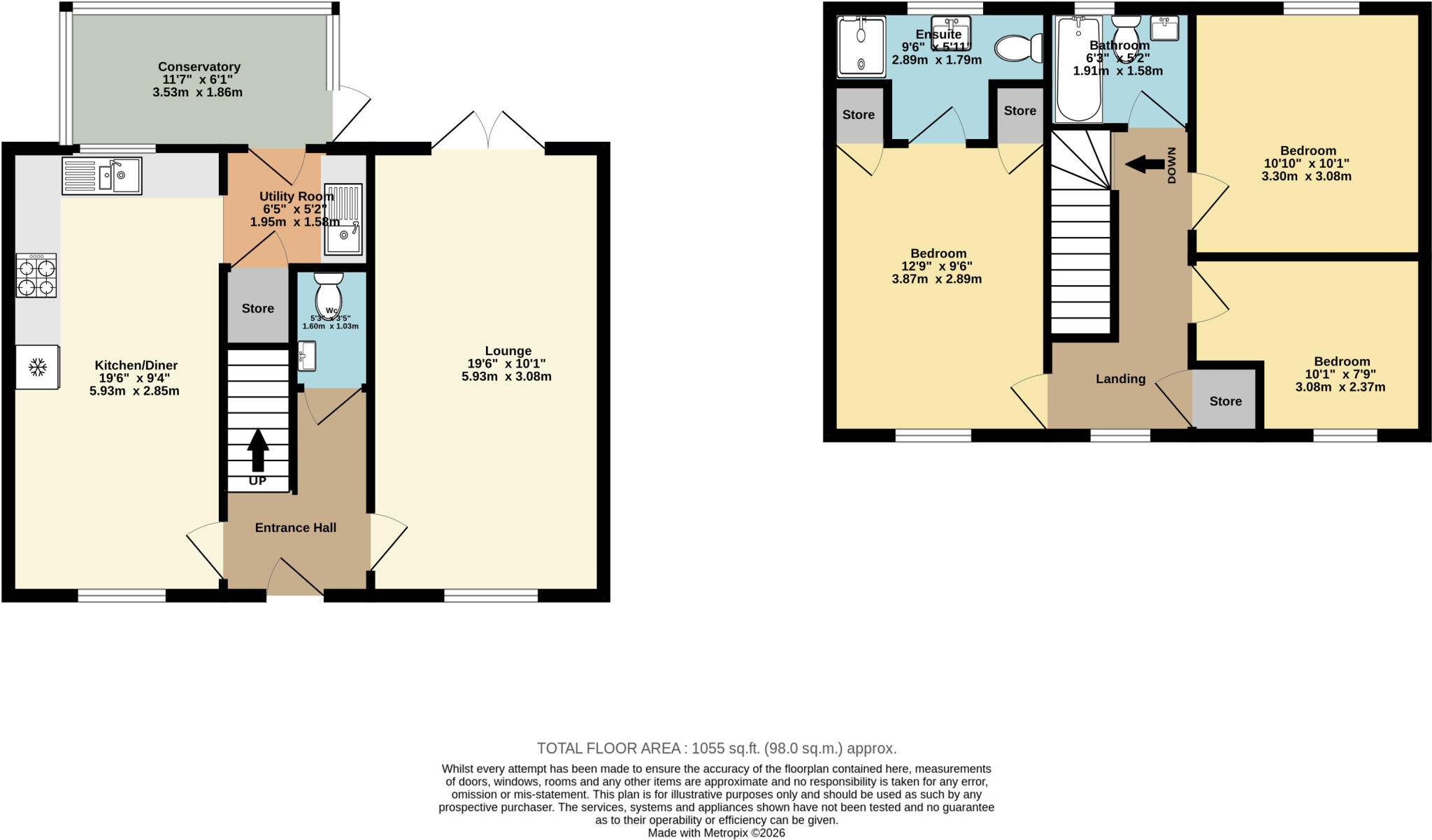School Square, Aylesham, Canterbury, Kent, CT3 floorplan