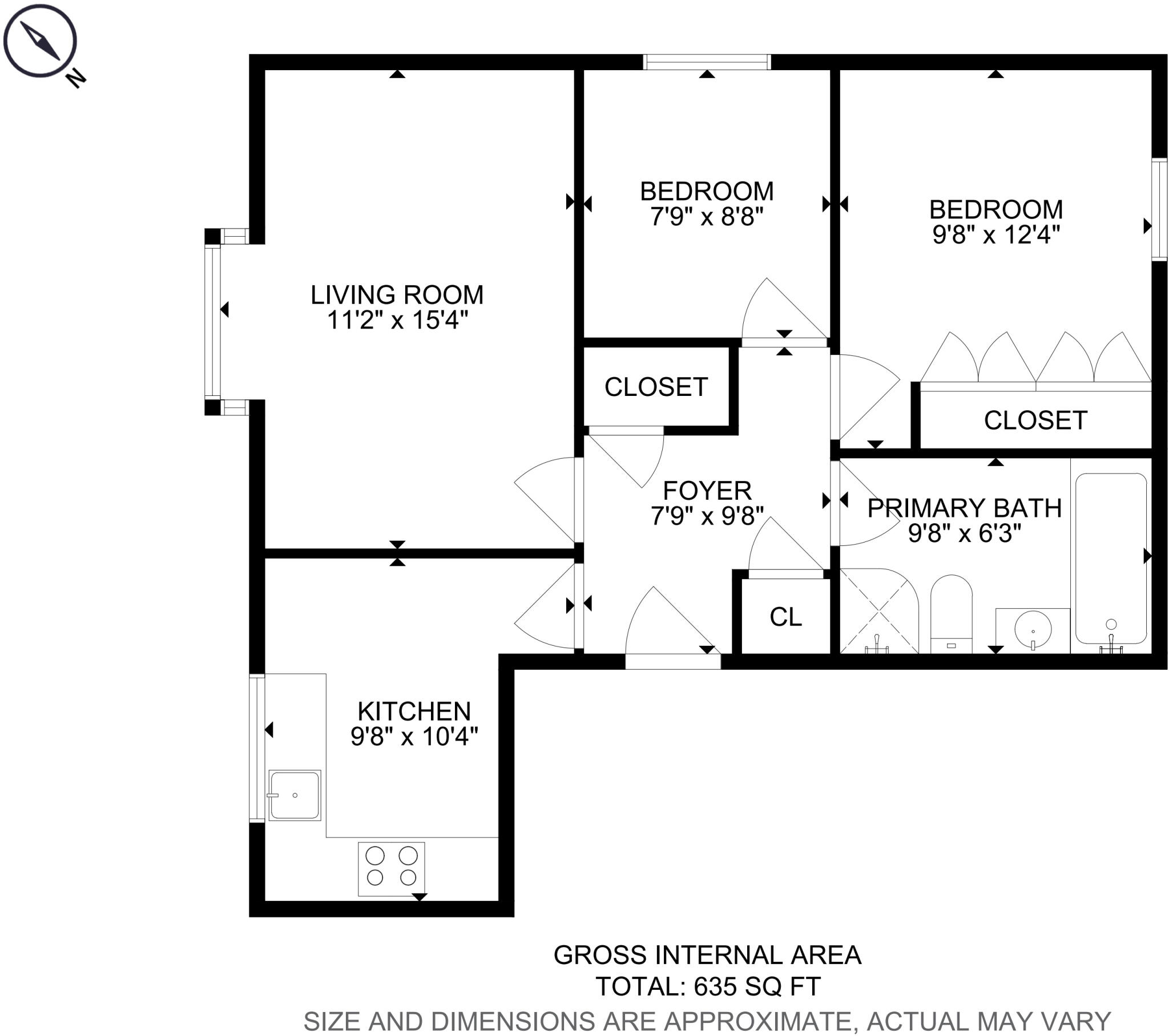 Monkston, Milton Keynes floorplan