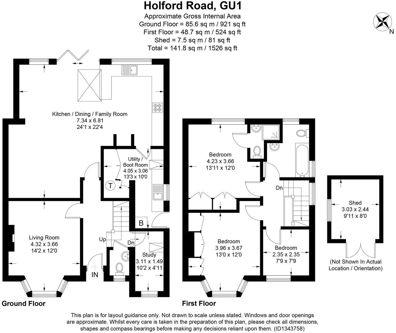 Holford Road, Merrow, GU1 floorplan