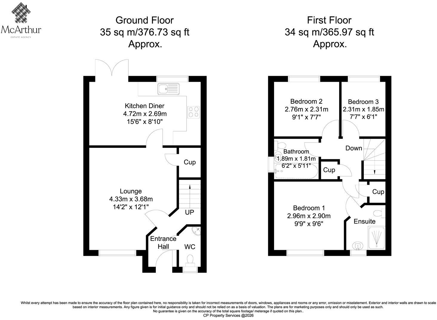 President Place, Harworth and Bircotes, Doncaster, South Yorkshire, DN11 floorplan