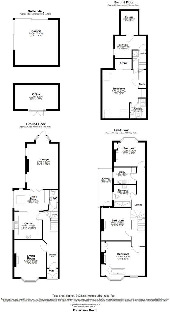 Grosvenor Road, Wanstead floorplan