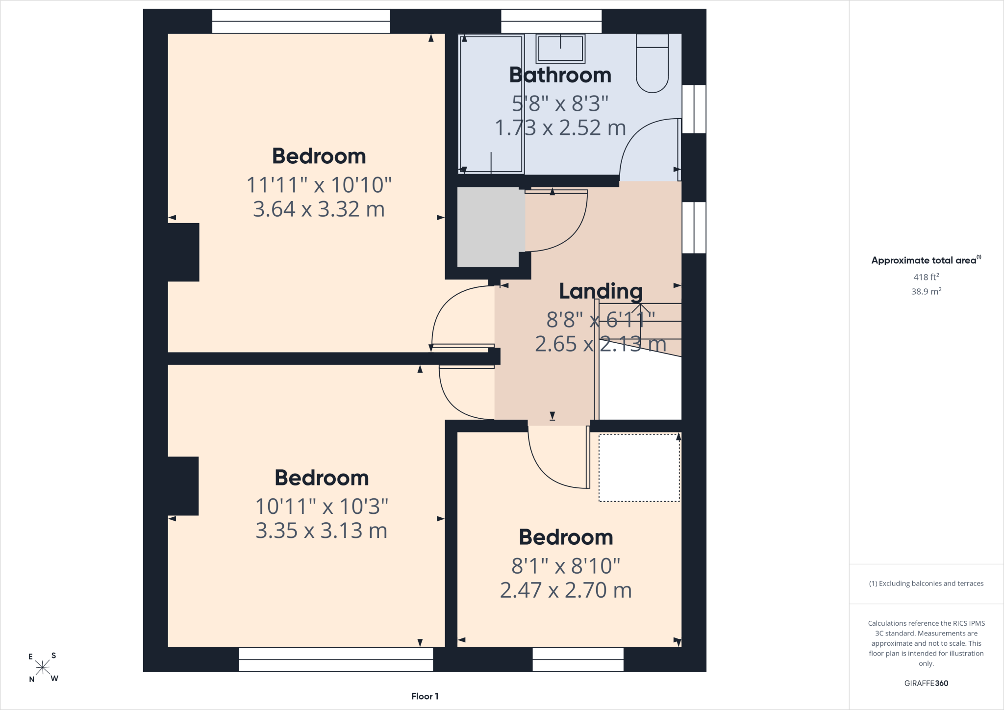 Curbar Curve, Inkersall floorplan