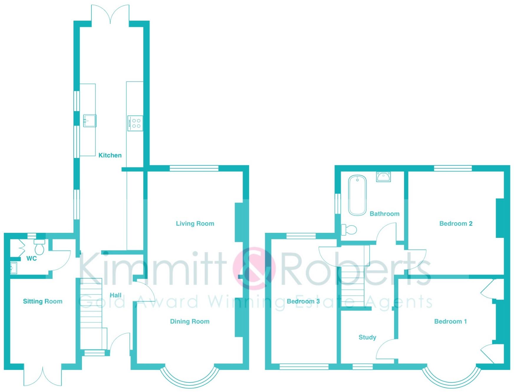 Wellfield Road North, Wingate, Durham, TS28 5JZ floorplan