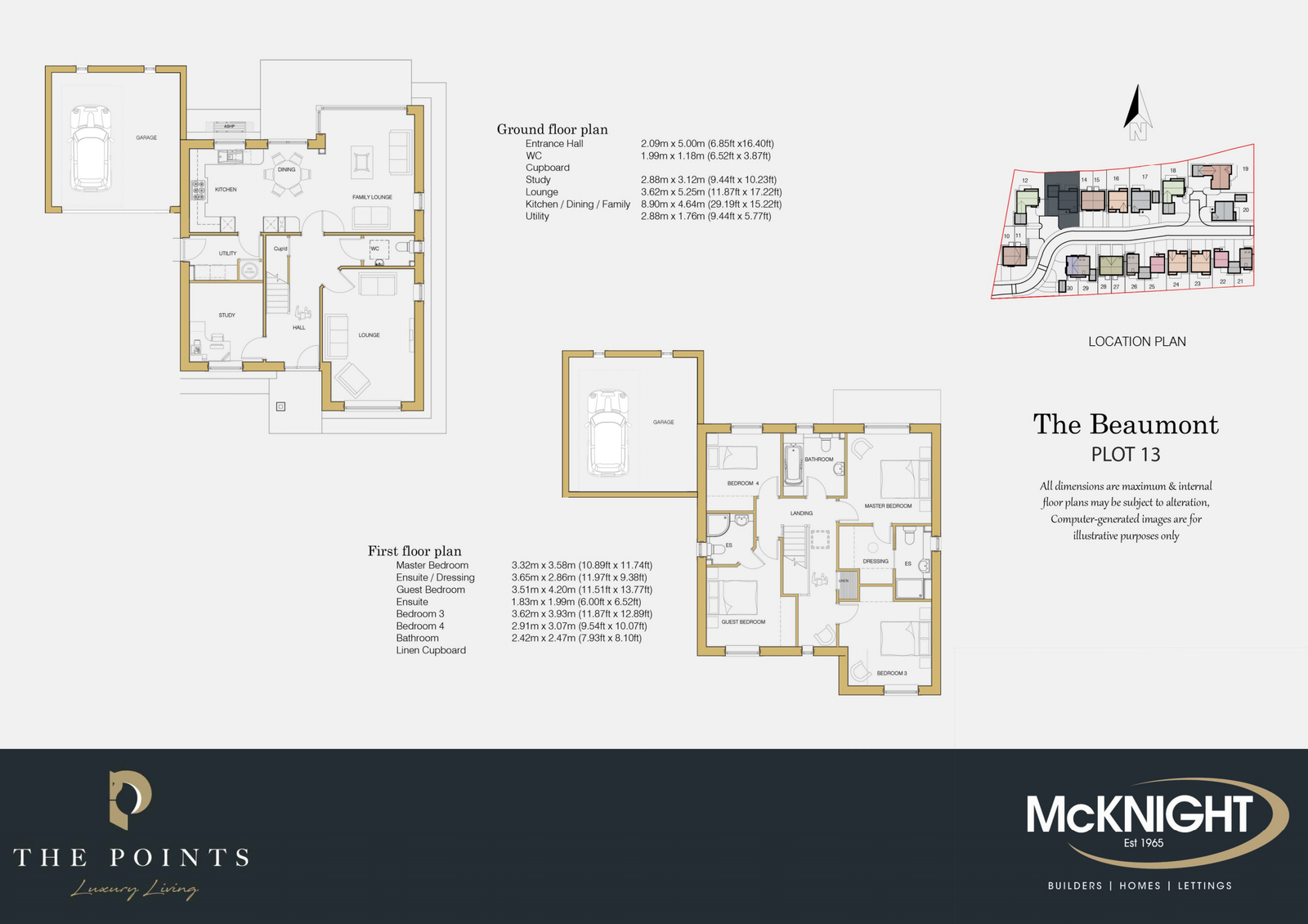 Plot 13, Lady Dacre Close, The Points, Durdar, Carlisle, CA2 4FF floorplan