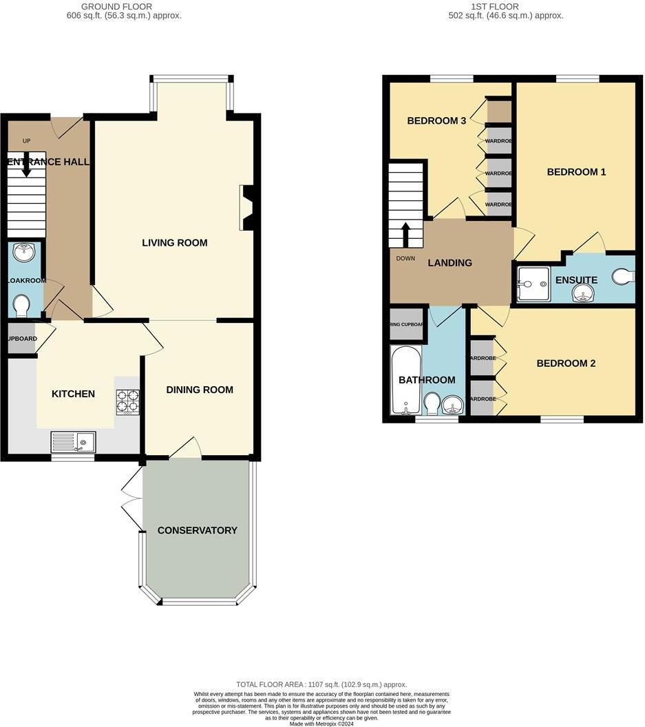 Fenton Grange, Wooler floorplan