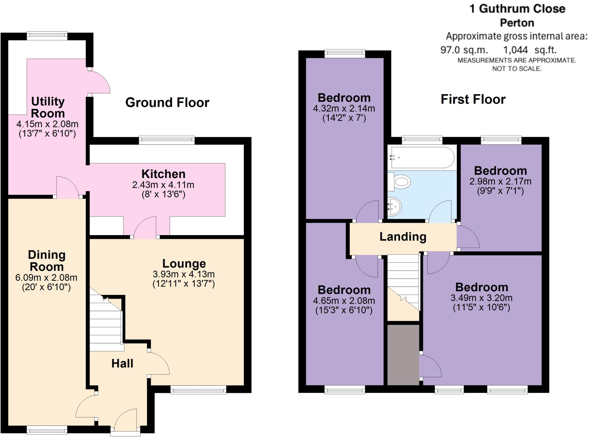 Guthrum Close, Perton, Wolverhampton floorplan
