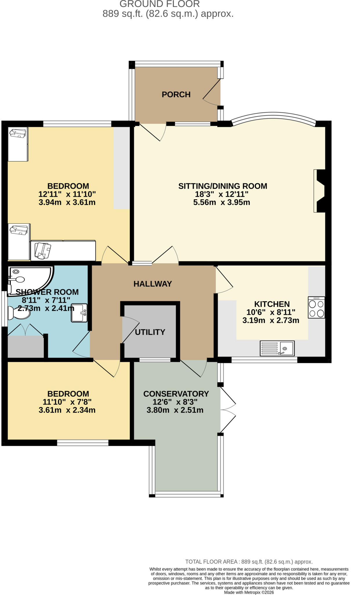 Hawthorn Drive, Barlby, North Yorkshire YO8 floorplan
