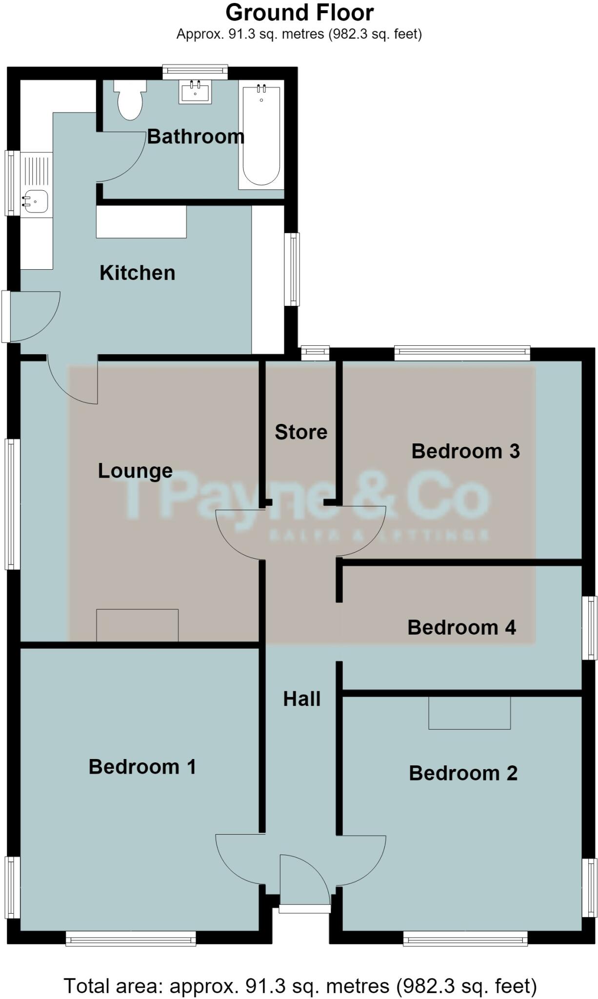 Cooks Green, Doddington, March, Cambs., PE15 0SS floorplan