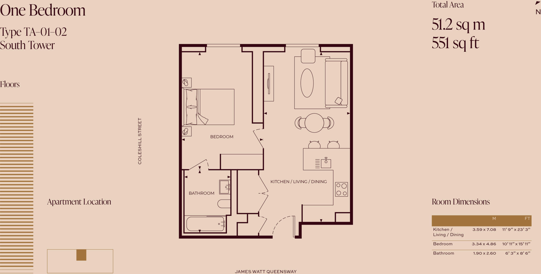 One Eastside, 1 James Watt Queensway Birmingham B4 floorplan